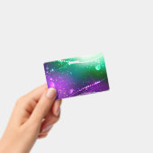 Badge Fond violet festif de Mardi Gras (Manuel / portable)