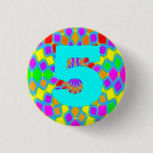 Badge: For 5th Birthday Ronde Button 3,2 Cm (Voorkant)