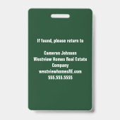 Badge Forest Home Real Estate Company Custom Realtor (Back)