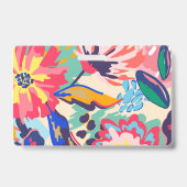 Badge Forêt et rose (Dos)