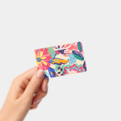 Badge Forêt et rose (À main)