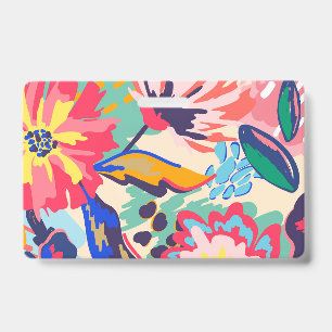 Badge Forêt et rose