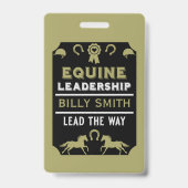 Badge Formation de leadership équin (Arrière)