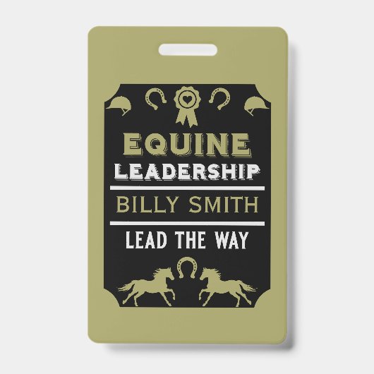 Badge Formation de leadership équin (Avant)