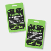 Badge Formation en leadership équin (Avant & arrière)