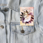 Badge Forme de fleurs personnalisée Photo Aquarelle Past (Insitu)