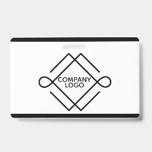 Badge Formes géométriques noires simples