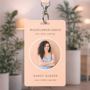 Badge Foto ID   Wellness Personeelsnaamkaartkaart