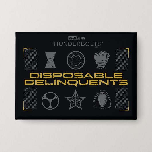 Badge Foudroyants* | Délinquants jetables (Recto)