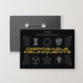 Badge Foudroyants* | Délinquants jetables (Recto/Verso)