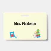 Badge Fournitures scolaires Aide à l'enseignant (Arrière)