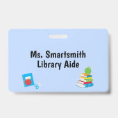 Badge Fournitures scolaires assistant de professeur nive (Arrière)