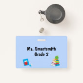 Badge Fournitures scolaires Service d'aide scolaire (Front with Retractable)