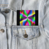 Badge Fractale Métallique Colorée Lustrée (Insitu)
