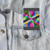 Badge Fractale Métallique Colorée Lustrée (Insitu)