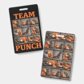 Badge Frappez bébé singe (Avant & arrière)