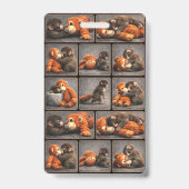 Badge Frappez bébé singe (Arrière)