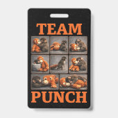 Badge Frappez bébé singe (Avant)