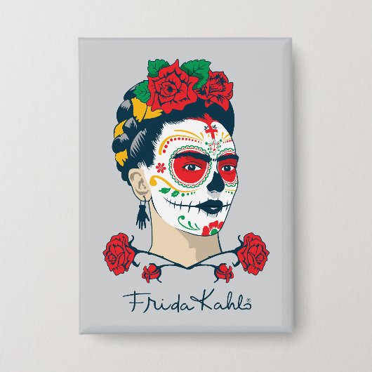 Badge Frida Kahlo | El Día de los Muertos (Recto)
