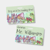 Badge Frog-et-It ! Livre d'histoire Lecture Frog (Front & Back)