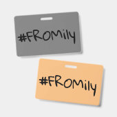 Badge #FROMily Du Podcast Fandom Korman Productions (Avant & arrière)