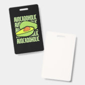 Badge Fruit d'avocat Nourriture (Avant & arrière)