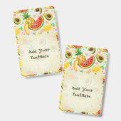 Badge Fruits d'été frais Motif (Avant & arrière)