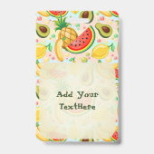 Badge Fruits d'été frais Motif (Arrière)