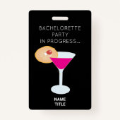 Badge Funny Bachelorette Party Filles Week-end (Devant)