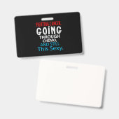 Badge Funny Cancer Fighter Inspirational Quote Chemo (Recto et verso)