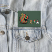 Badge Funny Christmas Gingerbread Santa Holiday Party (Insitu)