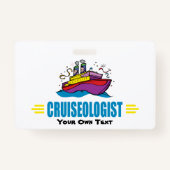 Badge Funny Cruise Ship (Dos)