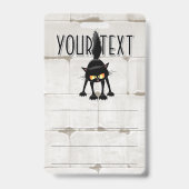 Badge Funny Fierce Black Cat Cartoon  (Avant)