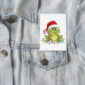 Badge Funny Santa Frog Christmas Shirt - Cute Frog with  (Insitu)