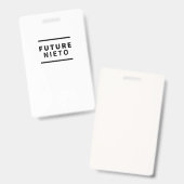 Badge Futur nieto (Avant & arrière)