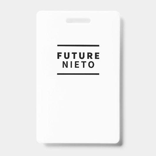 Badge Futur nieto (Avant)