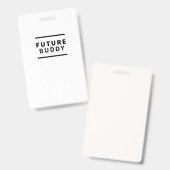 Badge Futur pote (Avant & arrière)