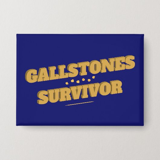 Badge Gallstones Survivder Gallbladder Post Chirurgie (Recto)