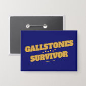 Badge Gallstones Survivder Gallbladder Post Chirurgie (Recto/Verso)