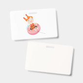 Badge gamin jouer à la plage (Avant & arrière)