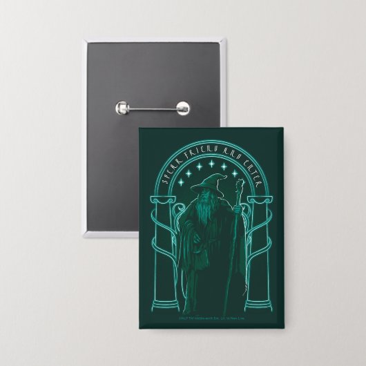 Badge GANDALF™ "Speak Friend And Enter" Doors of Durin (Recto/Verso)