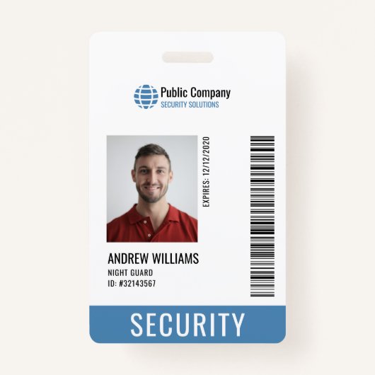 Badge Garde de la compagnie de sécurité moderne #Demande (Dos)