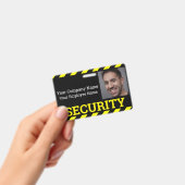 Badge Garde de sécurité Black & Yellow (Manuel / portable)
