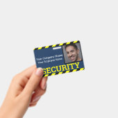 Badge Garde de sécurité professionnelle bleu et jaune de (Manuel / portable)