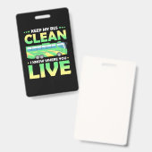 Badge Garder mon bus propre (Avant & arrière)