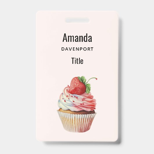 Badge Gâteau Cupcake Sucré Dessert (Avant)