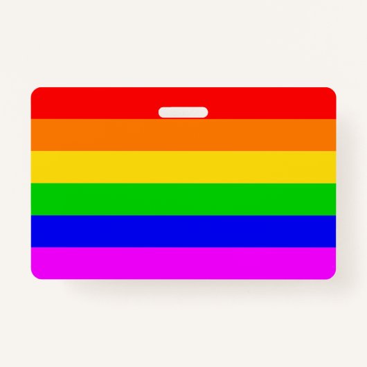 Badge Gay Rainbow Transgender Rainbow Flag (Devant)