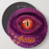 Badge géant rond avec monogramme l'oeil du Dragon (Devant & derrière)