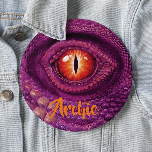 Badge géant rond avec monogramme l'oeil du Dragon (En situation)