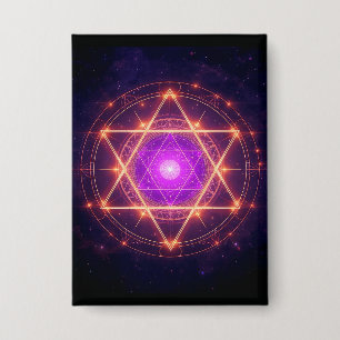 Badge Géométrie sacrée Mandala – Lumière au sein du cosm